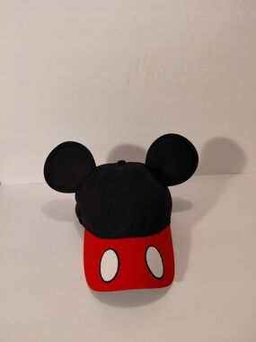 Disney Black Mickey Ears Cap with Red Accent